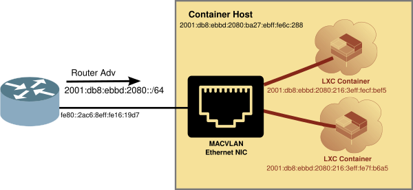 Using a Linux MACVLAN