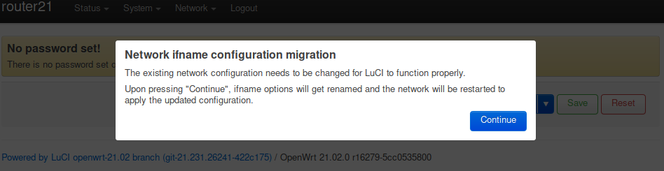 Virtual router Network