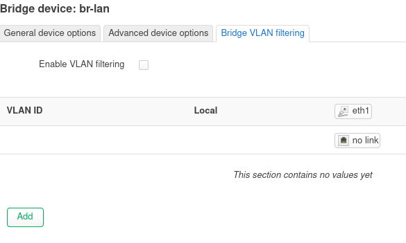 VLAN Filtering Start